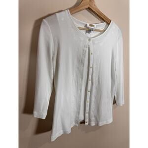 VTG 90s Talbots Womens Sweater Set Cardigan S Grannycore Cottagecore